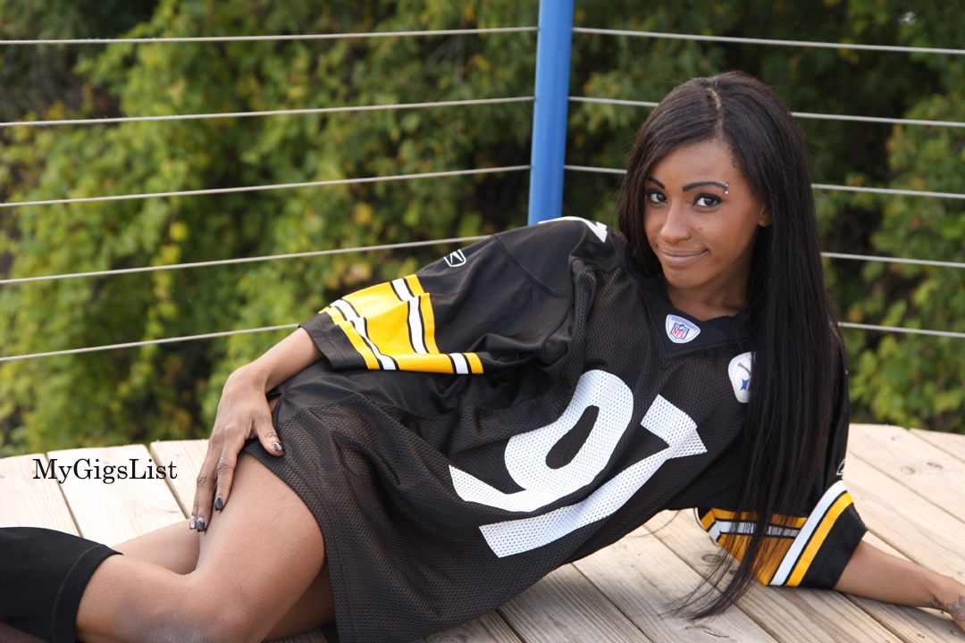 Pittsburgh Steelers Football Jersey Modeling Gig